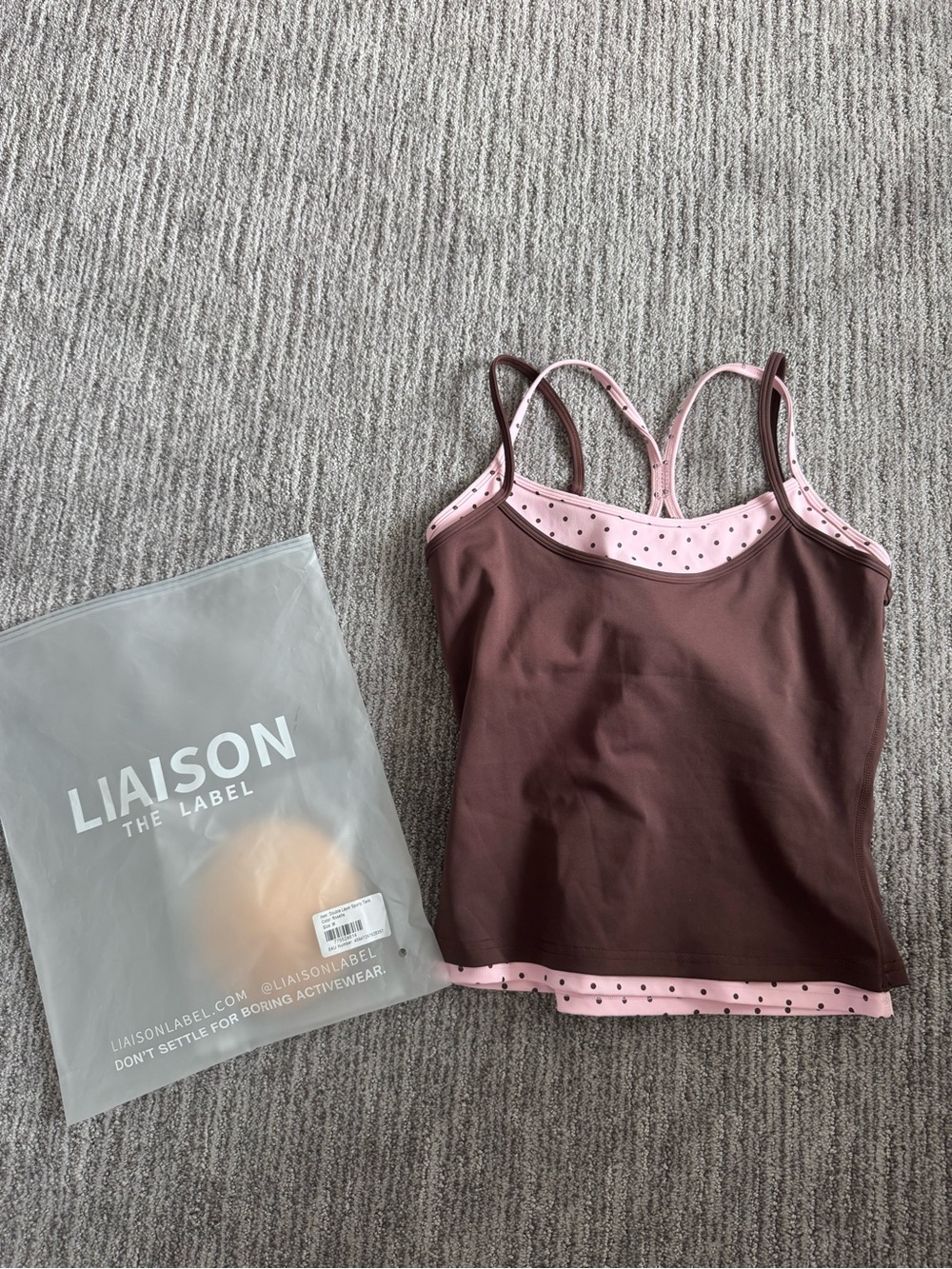 Liaison the label DOUBLE LAYER SPORTY TANK - ROSETTE